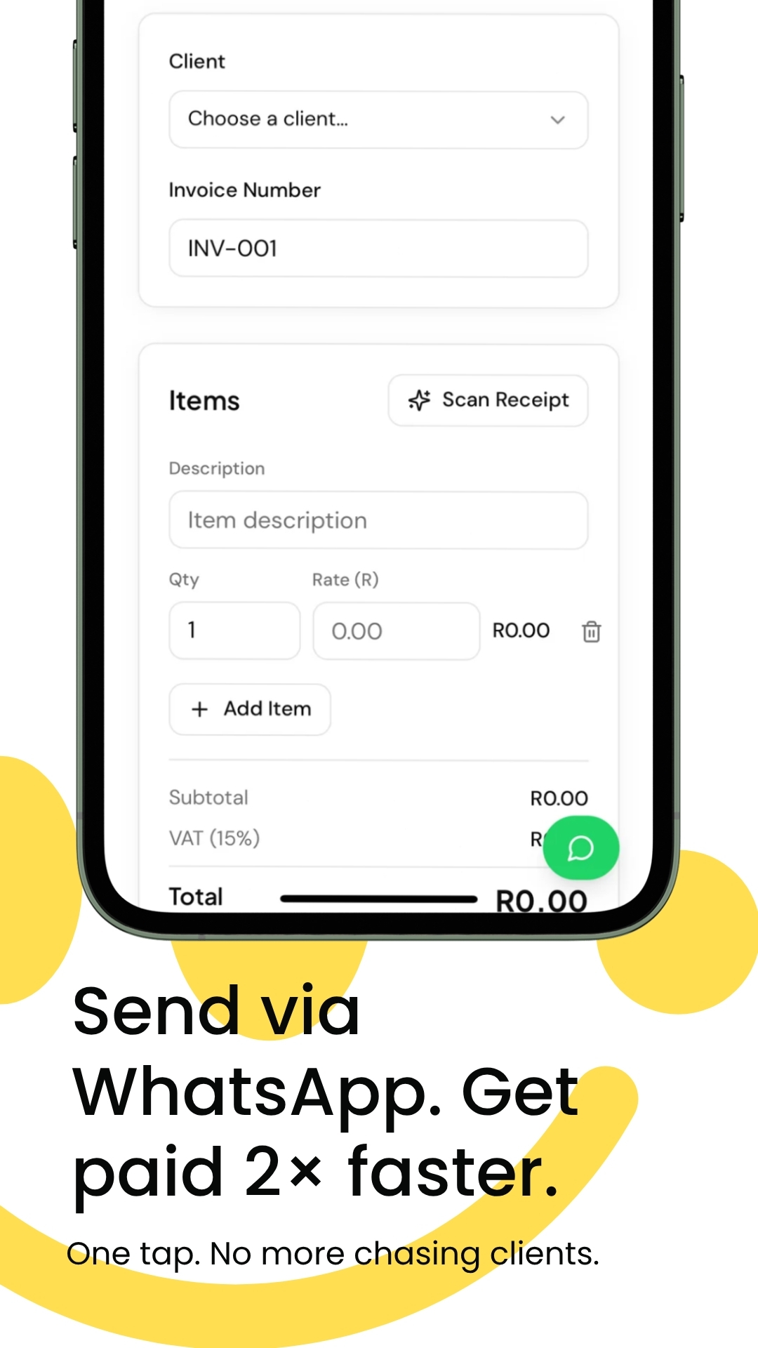 Danko Invoice — Send via WhatsApp and get paid 2× faster
